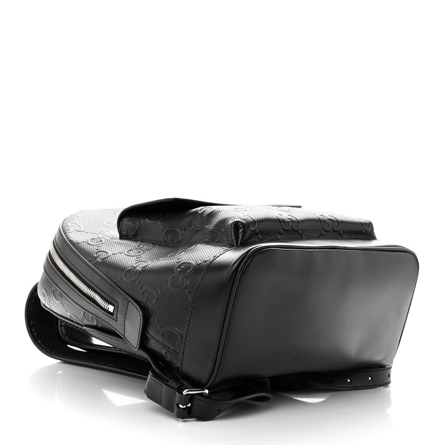 Gucci Calfskin GG Tennis Embossed Backpack Black 4 of 10