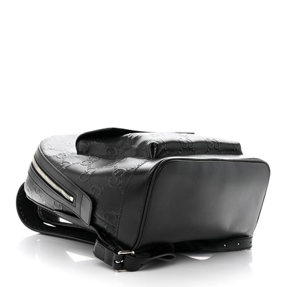 Gucci Calfskin GG Tennis Embossed Backpack Black 4 of 10