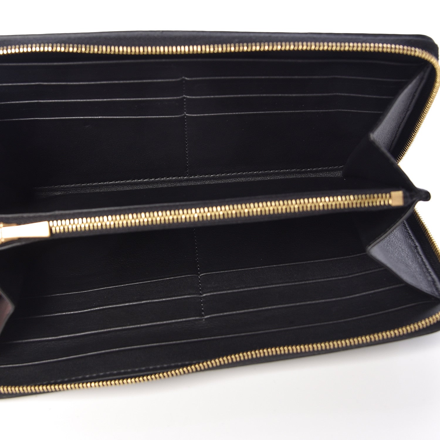 Celine Smooth Calfskin Large Alphabet Zip Around Multifunction Wallet Black 5 of 7