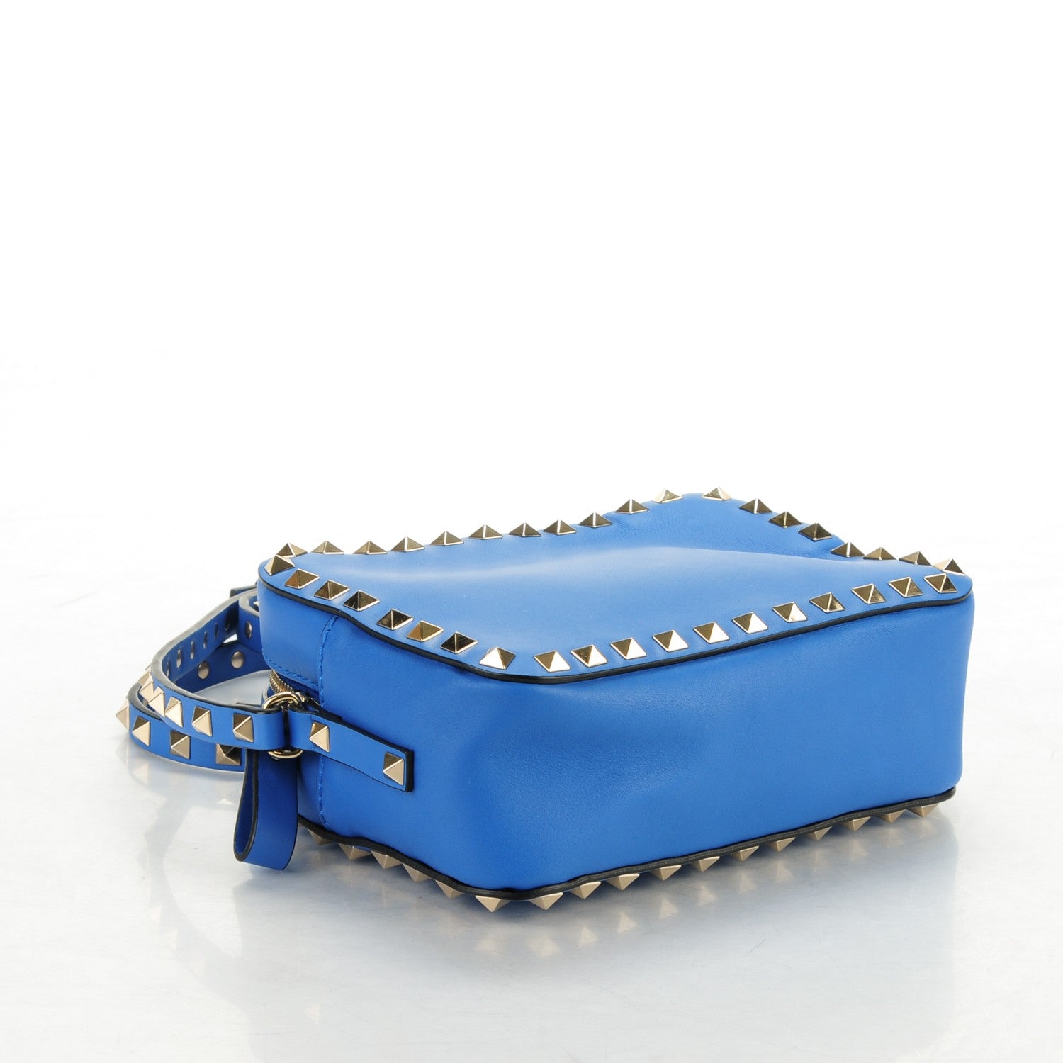 Valentino Garavani Calfskin Rockstud Camera Crossbody Bag Light Sapphire 4 of 6