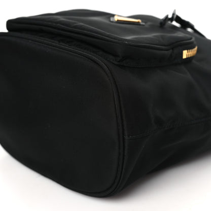 Prada Saffiano Tessuto Nylon Mini Bucket Crossbody Bag Black 9 of 9