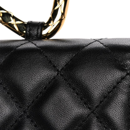 Chanel Lambskin Quilted CC Hook Card Holder Black 12 of 13