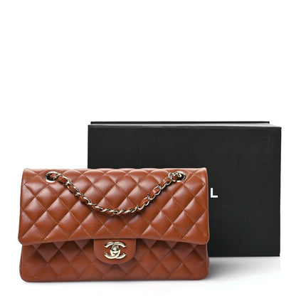 Chanel Lambskin Quilted Medium Double Flap Brown 11 of 11