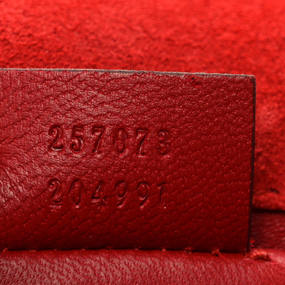 Gucci Patent Microguccissima Small Broadway Clutch Red 7 of 7