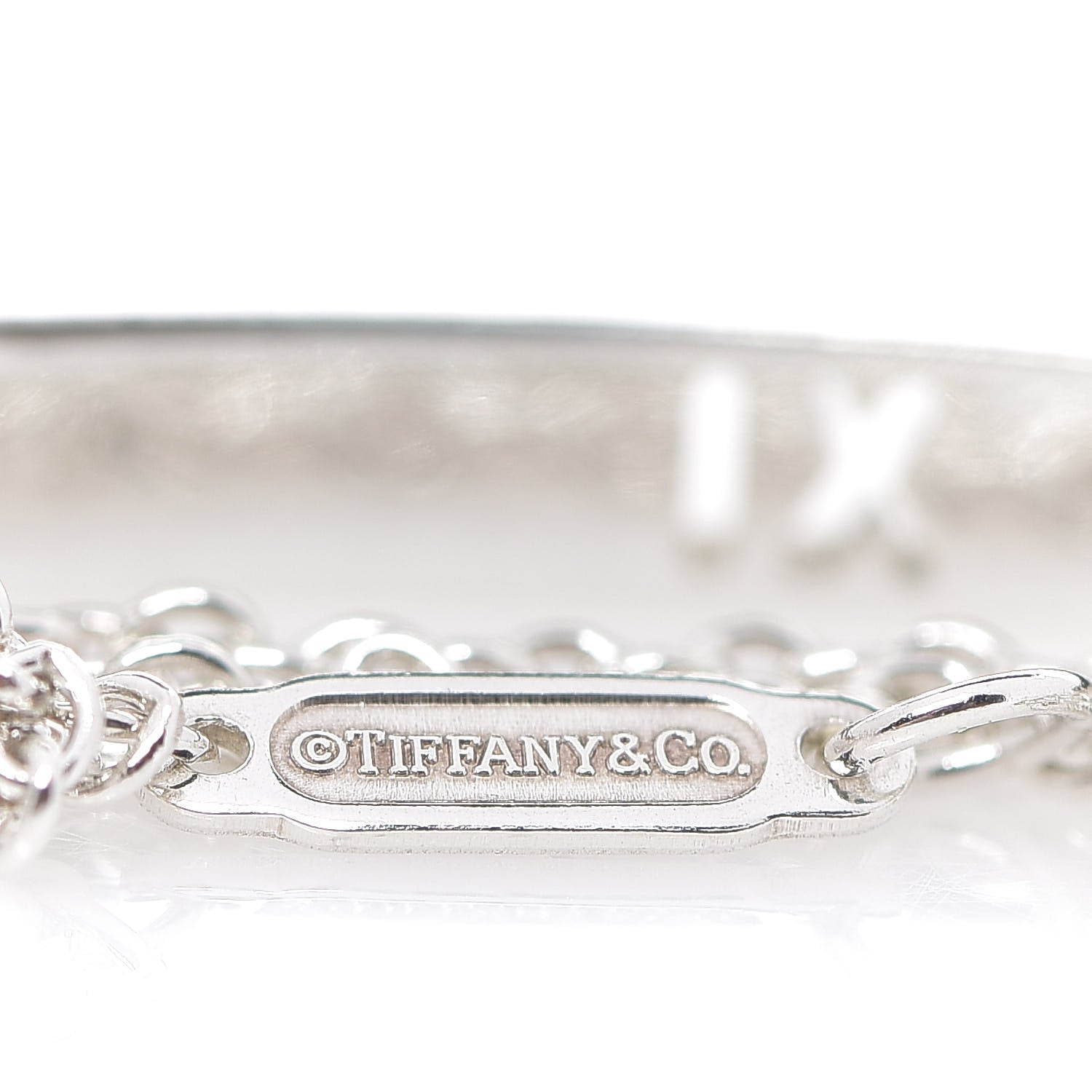 Tiffany Sterling Silver Atlas Bar Pierced Bracelet 4 of 5