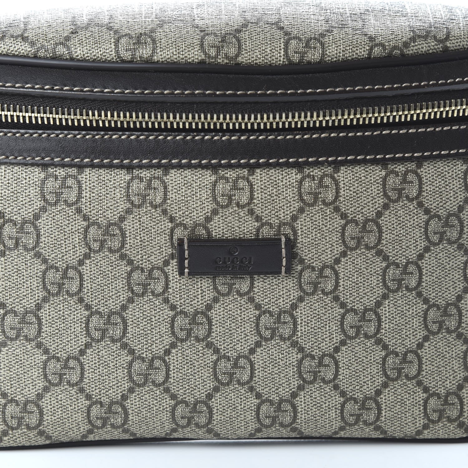 Gucci GG Supreme Monogram Belt Bag Dark Brown 10 of 10