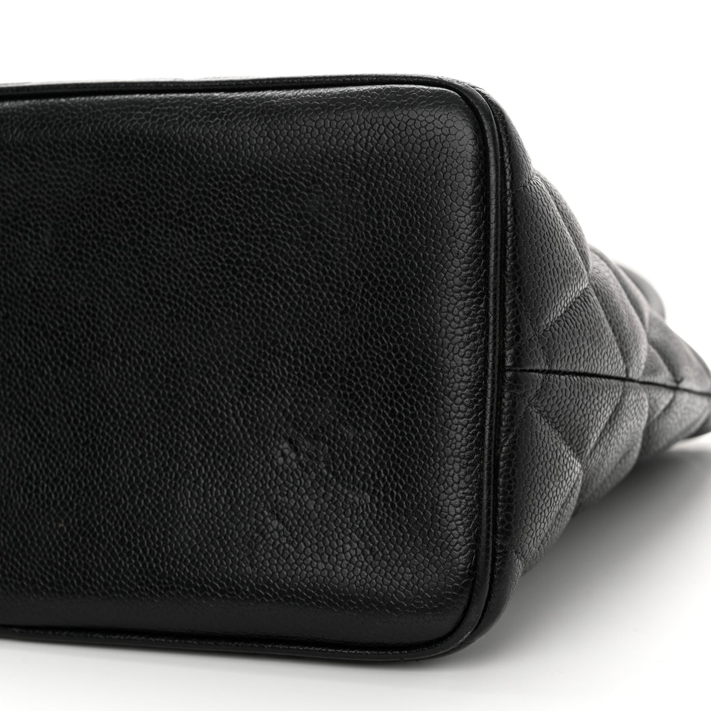 Caviar Quilted Medallion Tote Black