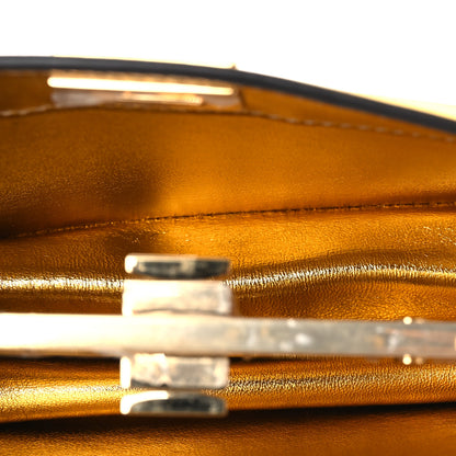 Fendi Nappa Small Peekaboo I SEE U East West Chain Satchel Limone 5 of 13