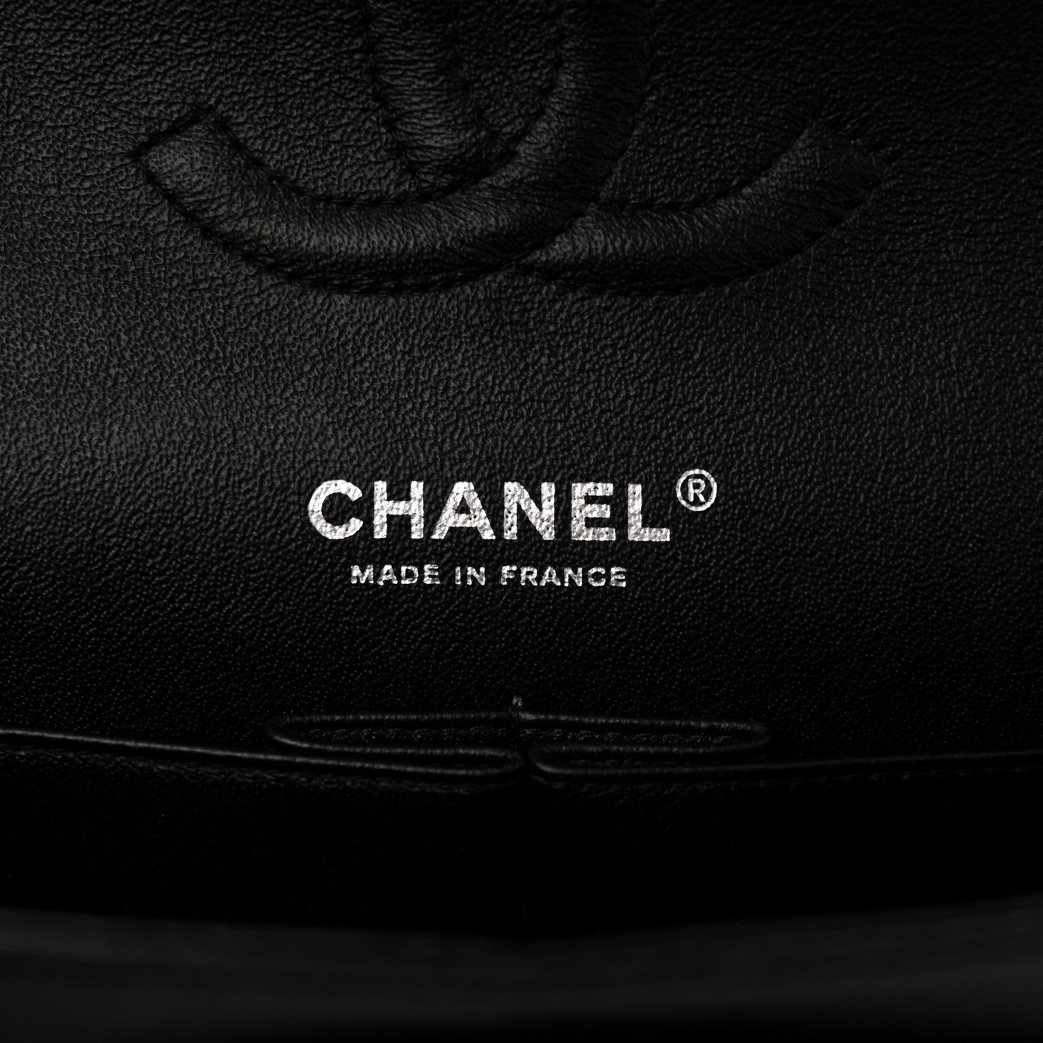 Chanel Lambskin Chevron Quilted Medium Double Flap So Black 6 of 11