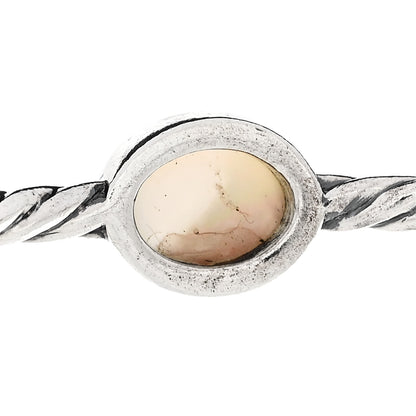 David Yurman Sterling Silver Moon Quartz 3mm Color Classics Four Station Bangle Bracelet 6 of 6