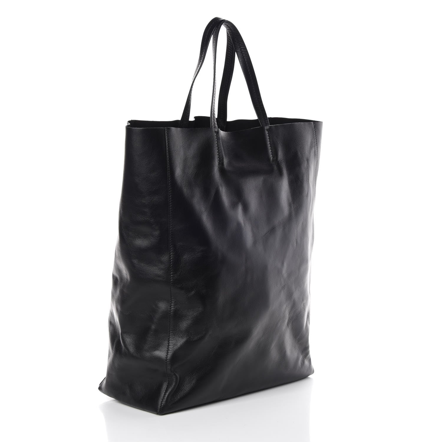 Celine Smooth Lambskin Vertical Cabas Black 3 of 8