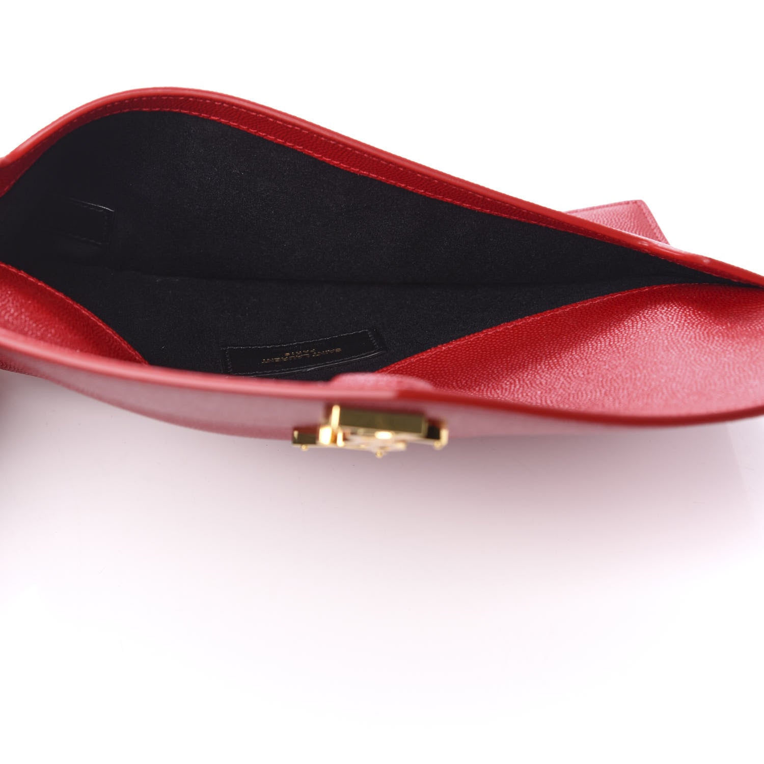 Saint Laurent Grain De Poudre Uptown Pouch Red 6 of 8