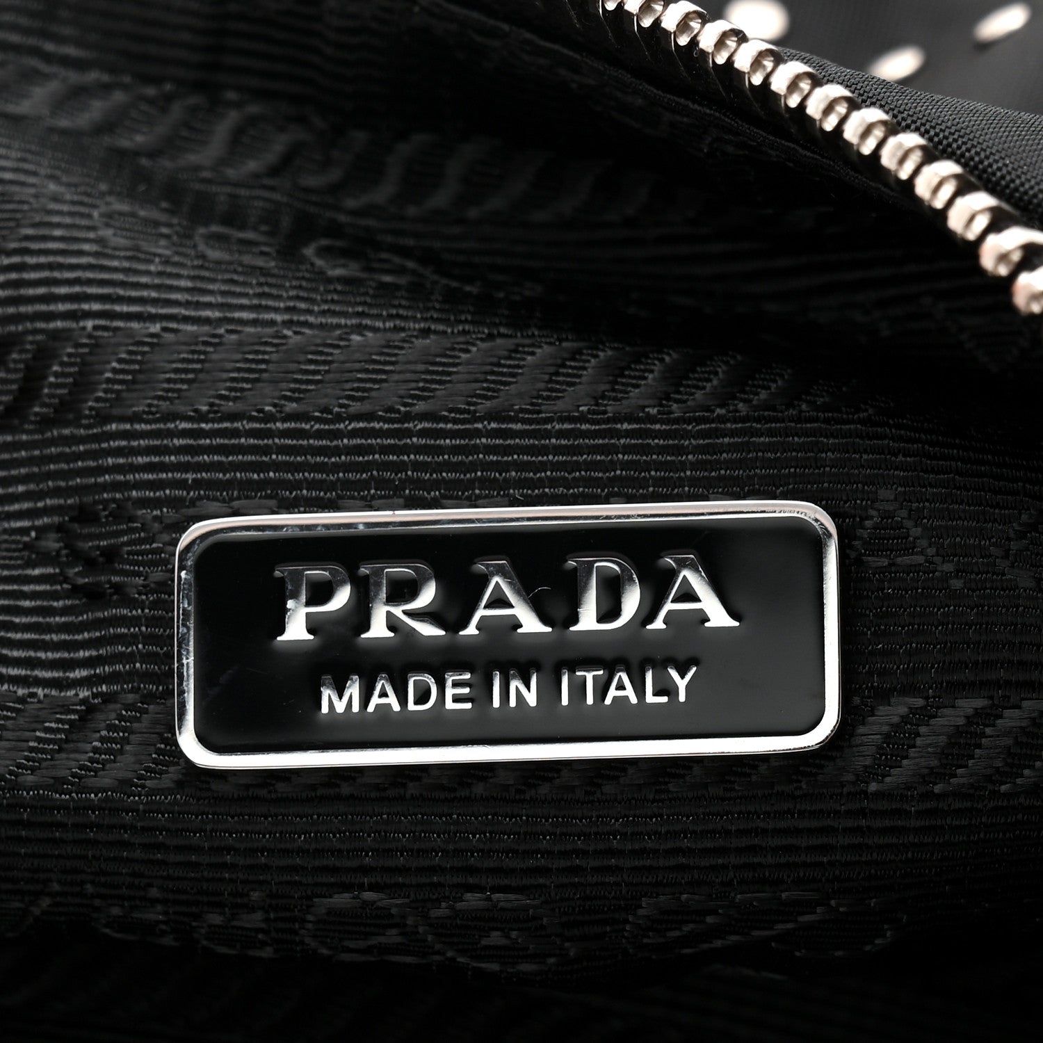 Prada Re-Nylon Vela Studs Mini Re-Edition 2000 Bag Black 6 of 11