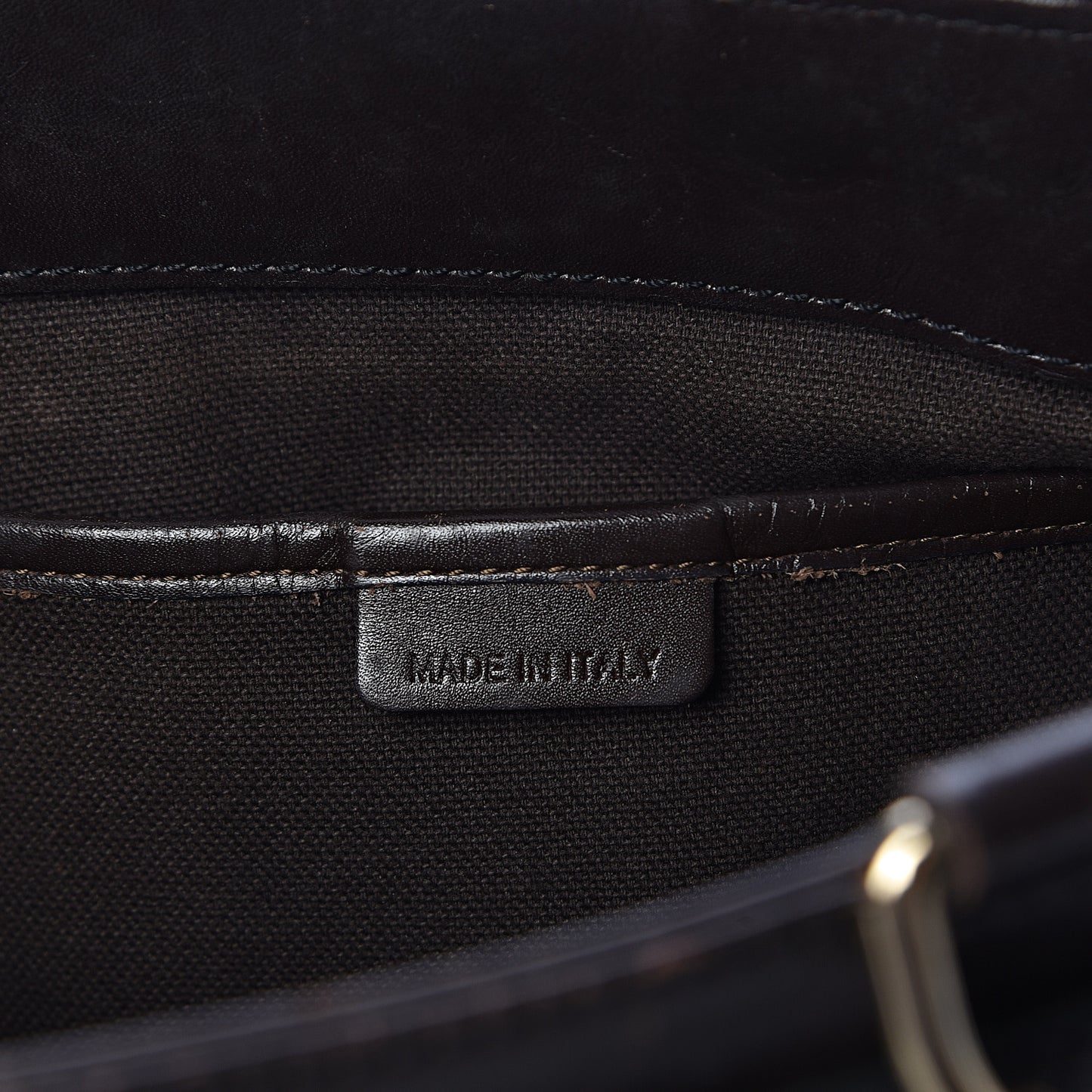 Haymarket Check Buckle Shoulder Bag Chocolate