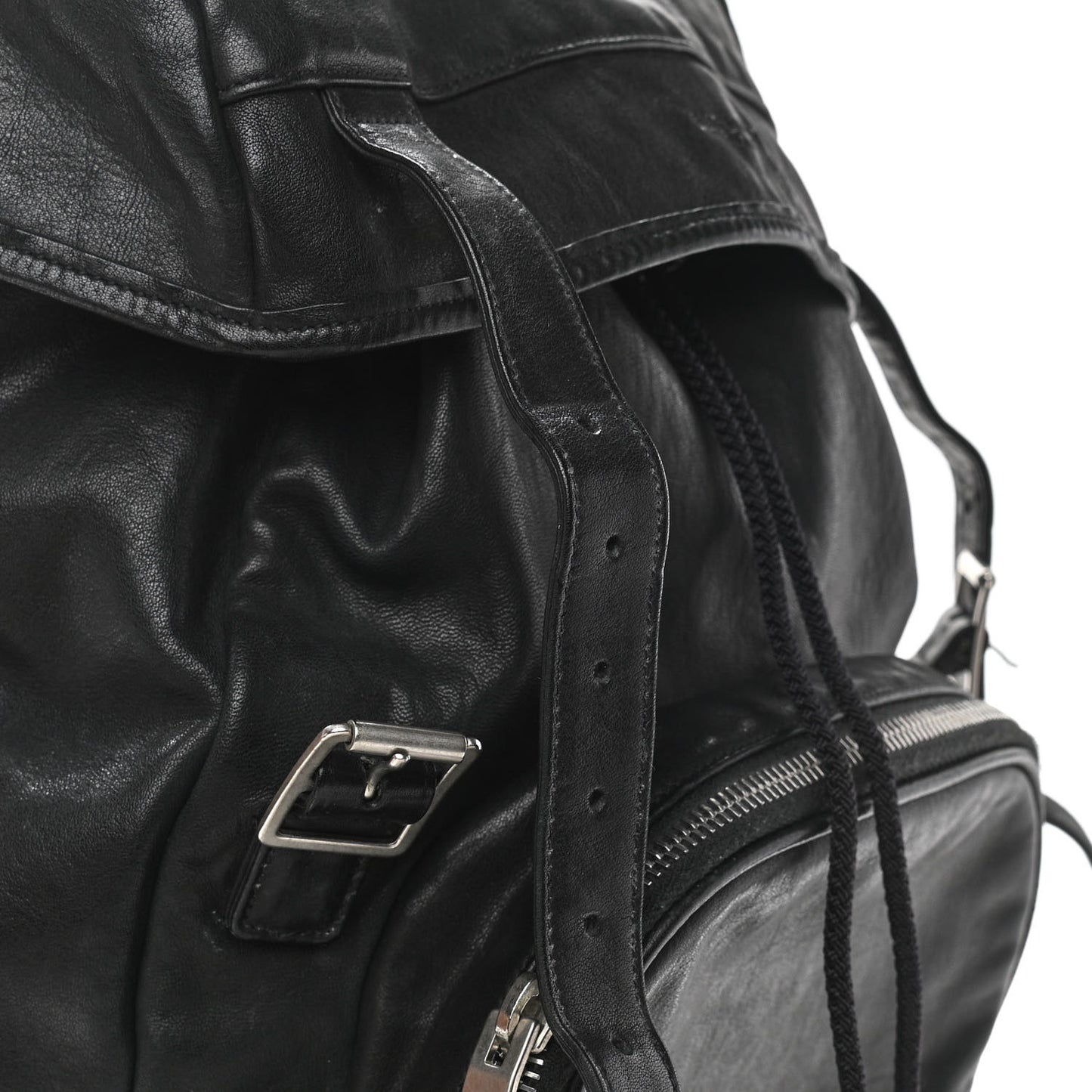 Calfskin Delave Backpack Black