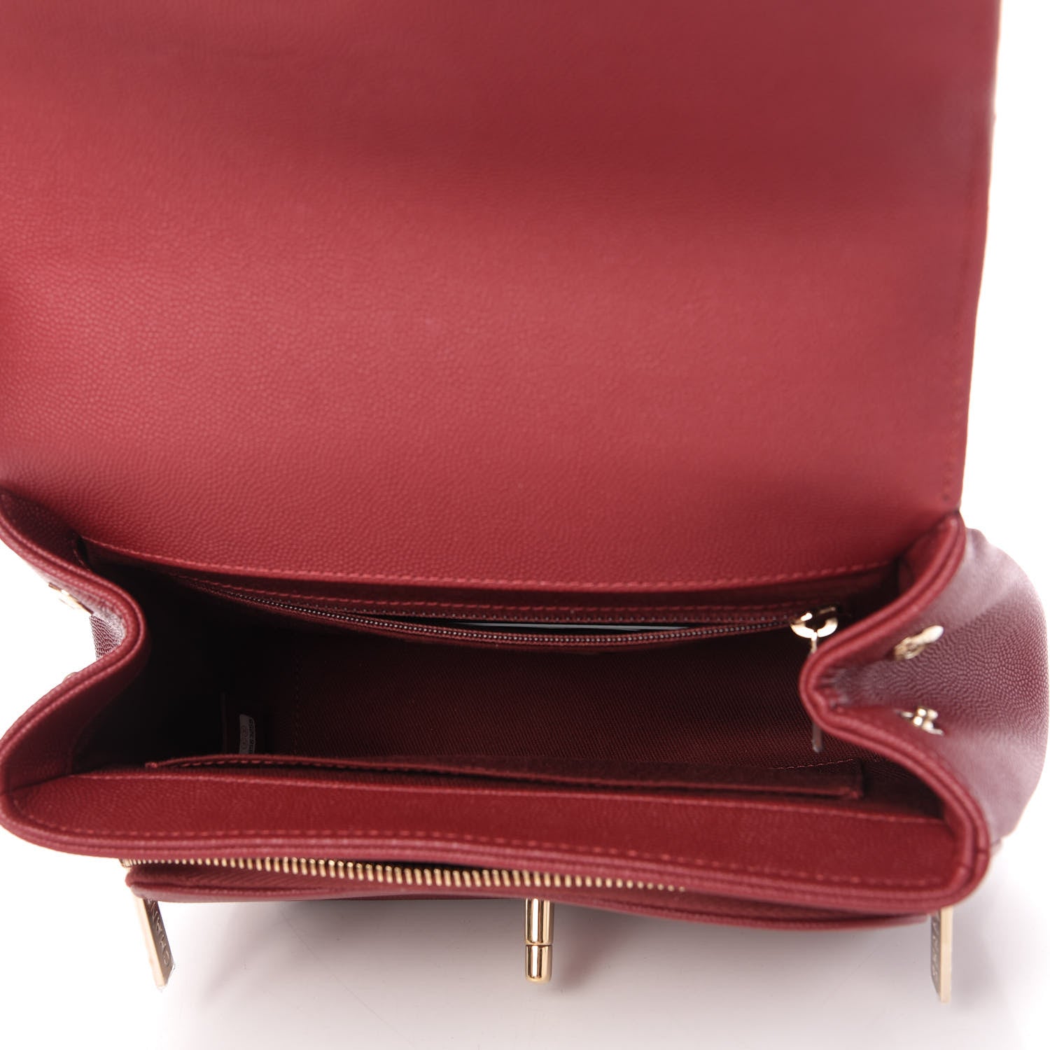 Chanel Caviar Quilted Medium Business Affinity Flap Burgundy 5 of 11