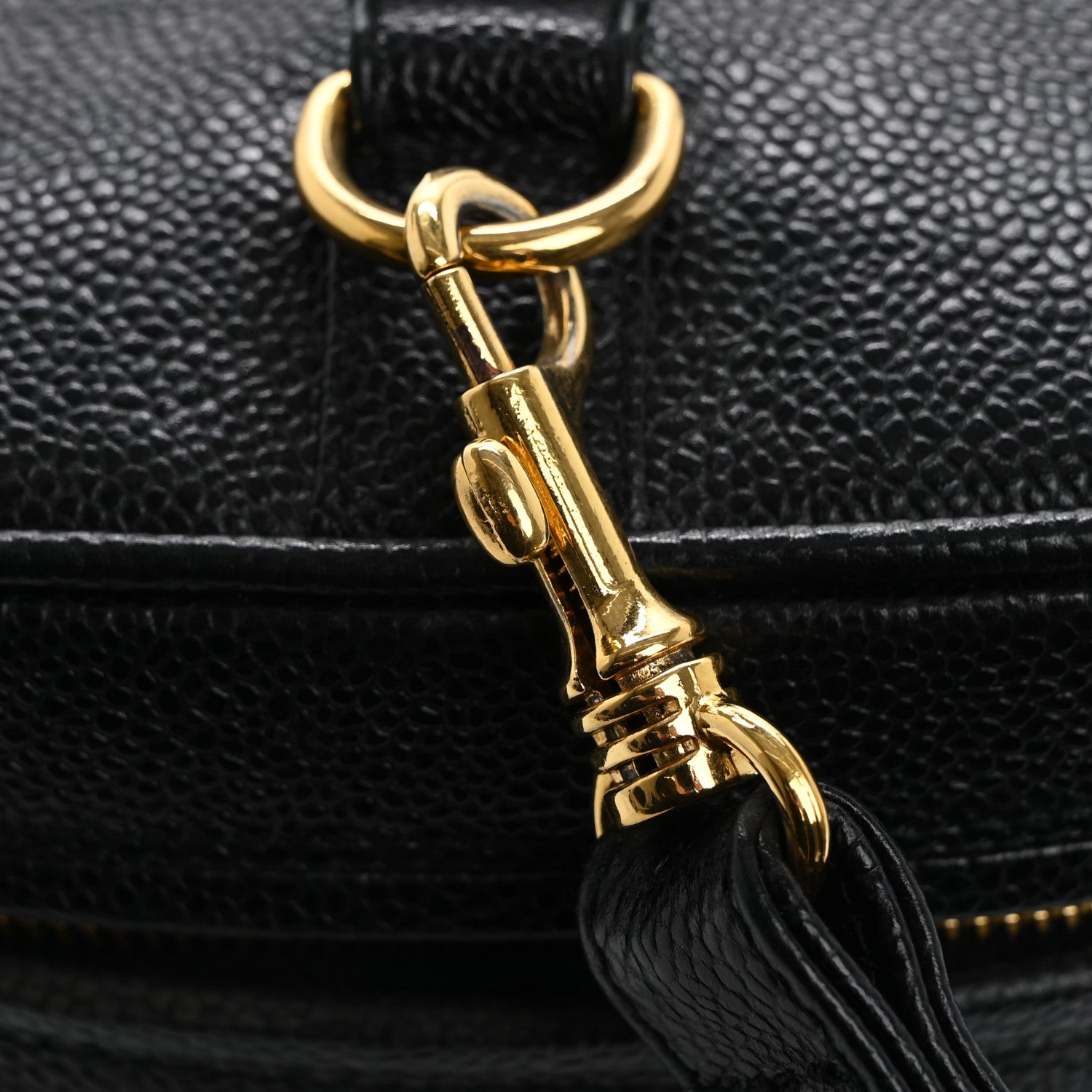 Chanel Caviar CC Vanity Train Case Black 12 of 14