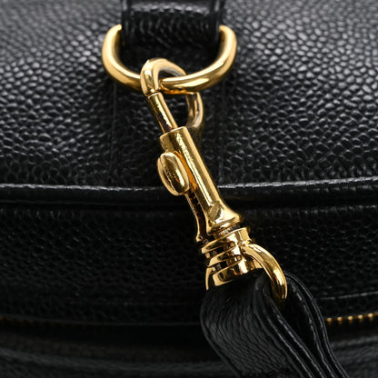 Chanel Caviar CC Vanity Train Case Black 12 of 14