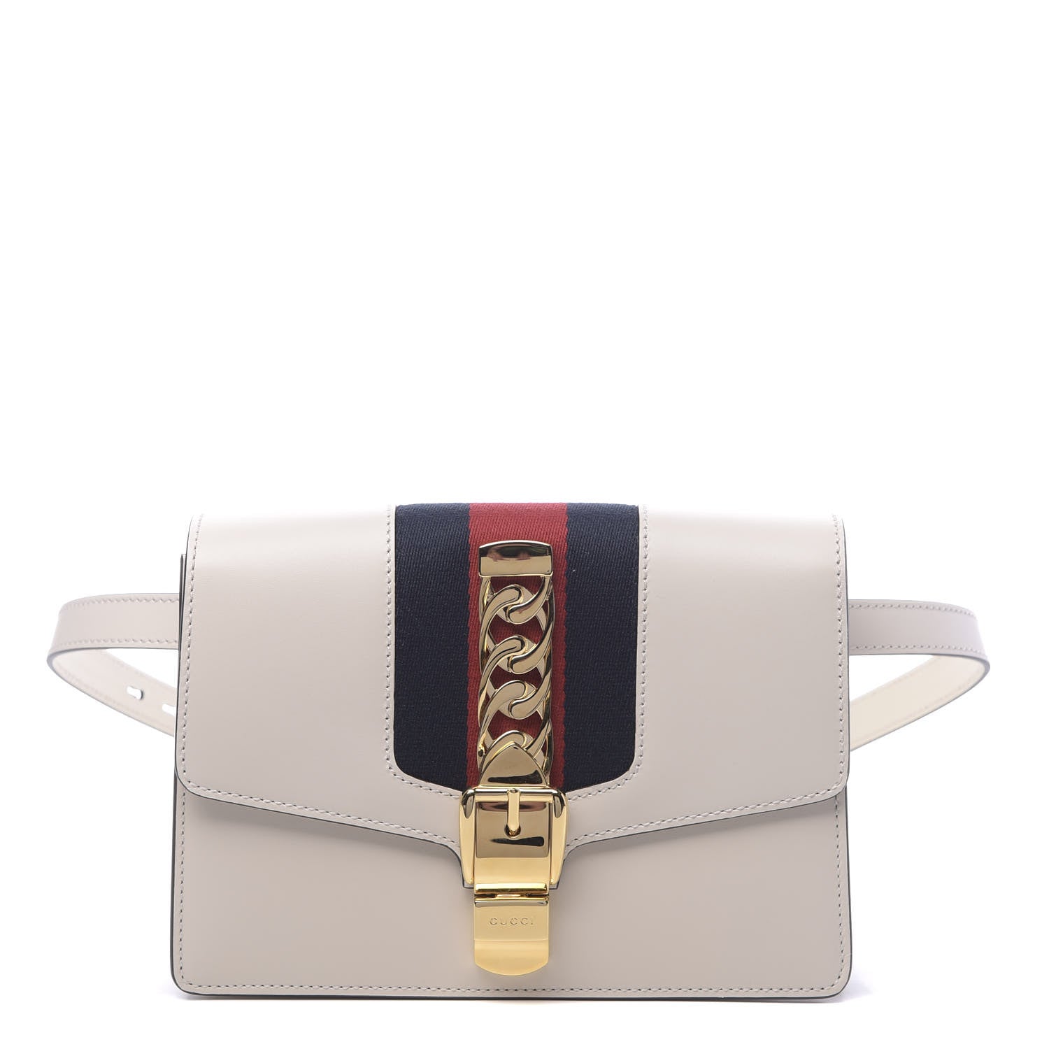 Gucci Calfskin Sylvie Belt Bag Off White 1 of 10