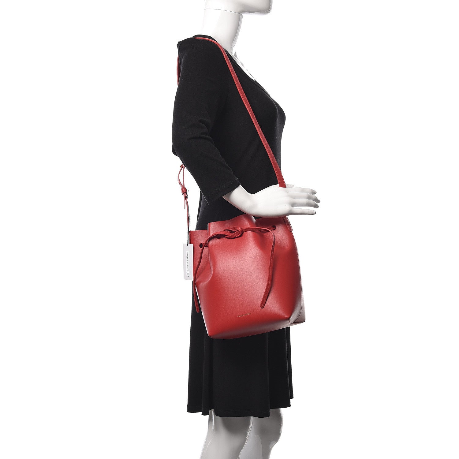 Mansur Gavriel Calfskin Mini Bucket Bag Flamma 2 of 14