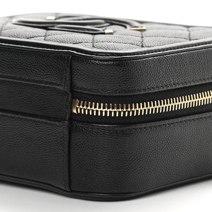 Chanel Caviar Quilted Small CC Filigree Vanity Case Black 9 of 9