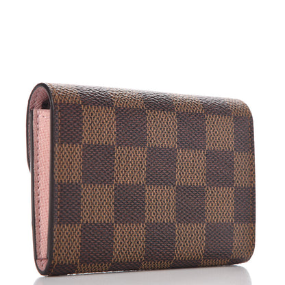 Louis Vuitton Damier Ebene Rosalie Coin Purse Rose Ballerine 3 of 8