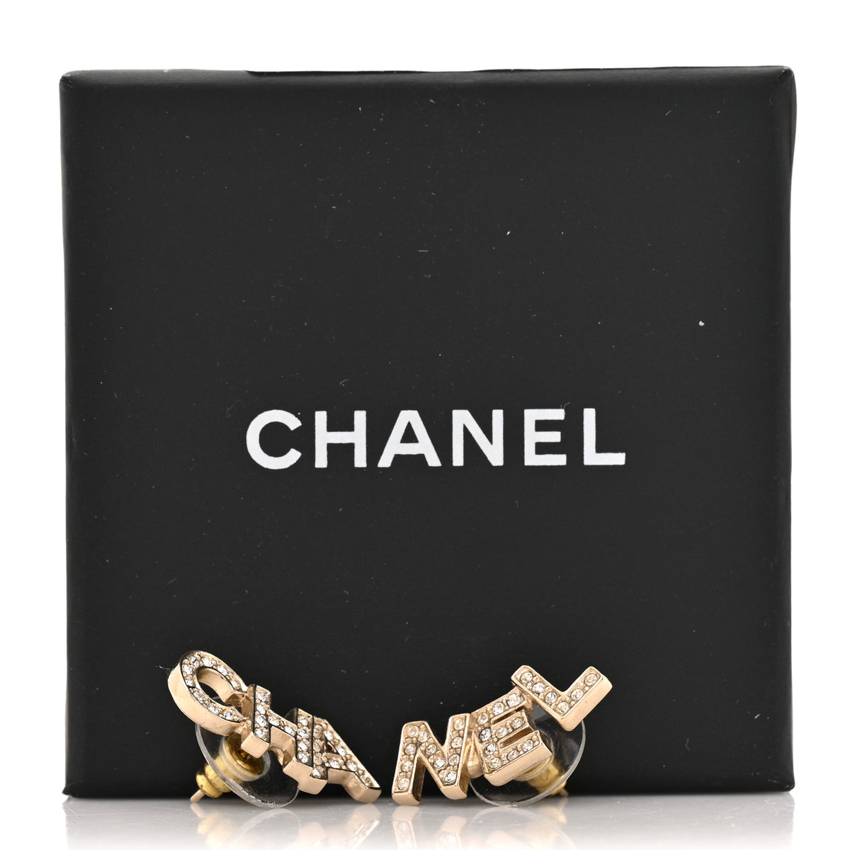 Crystal Pearl Signature Stud Earrings Gold