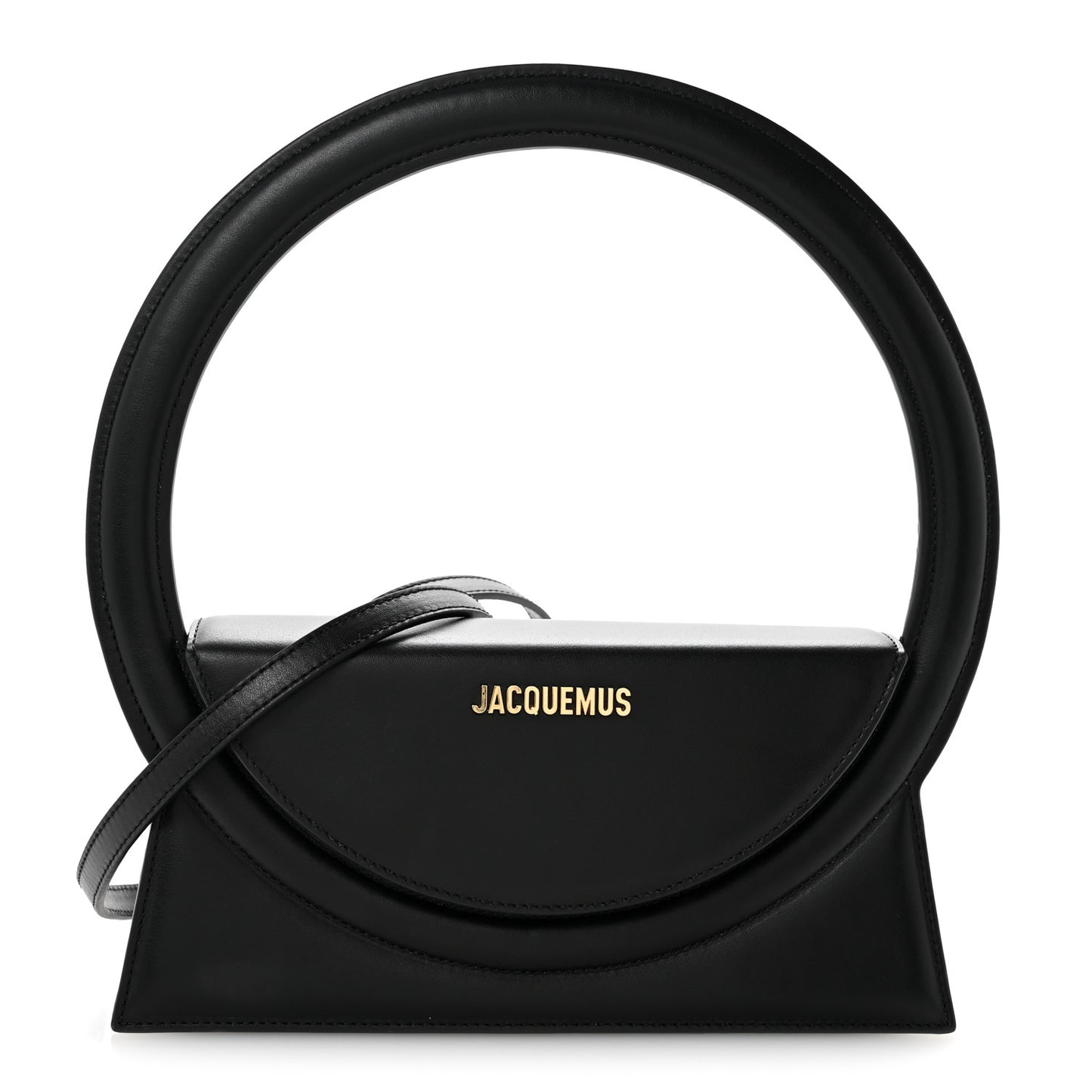 Smooth Calfskin Le Sac Rond Black