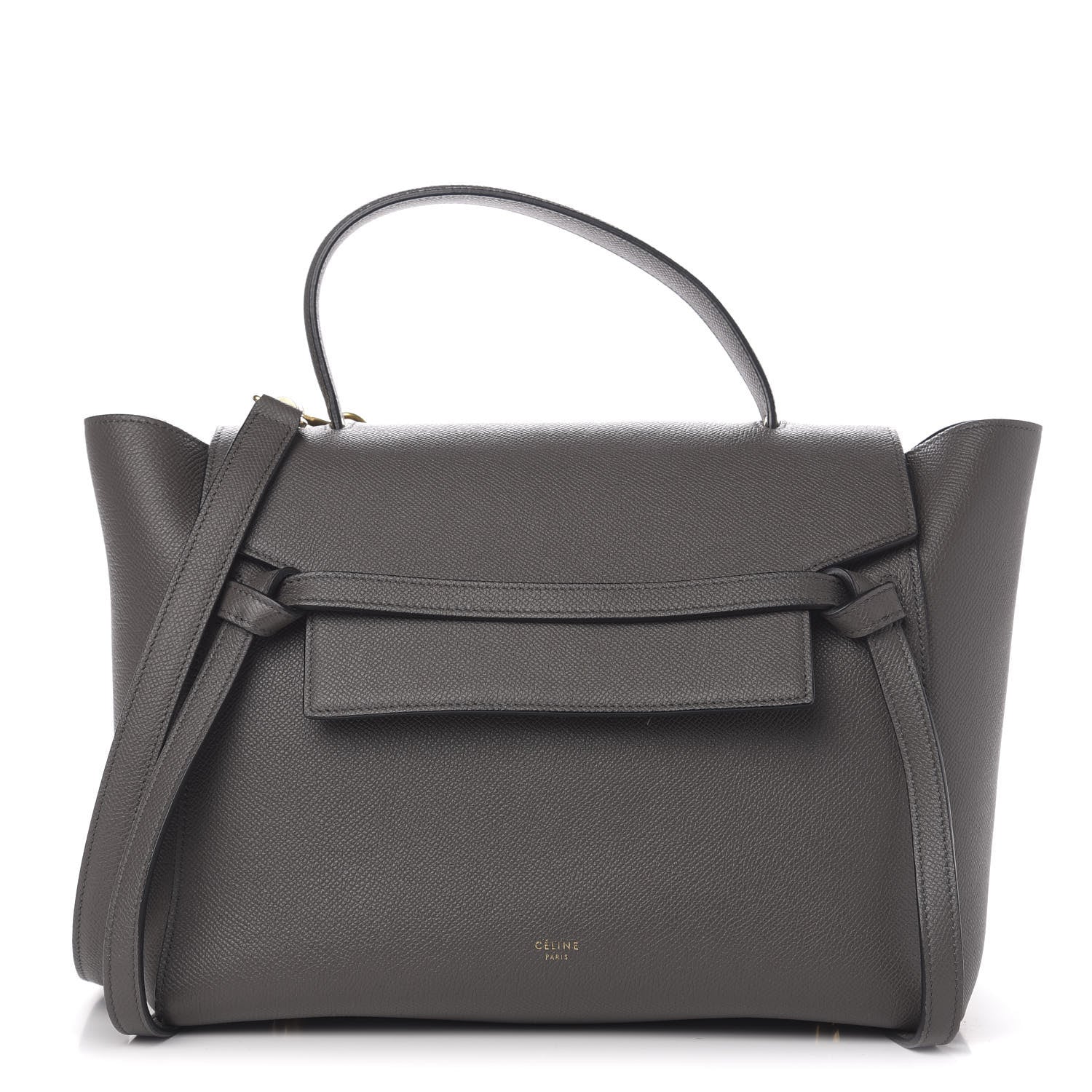 Celine Grained Calfskin Mini Belt Bag Grey 1 of 10