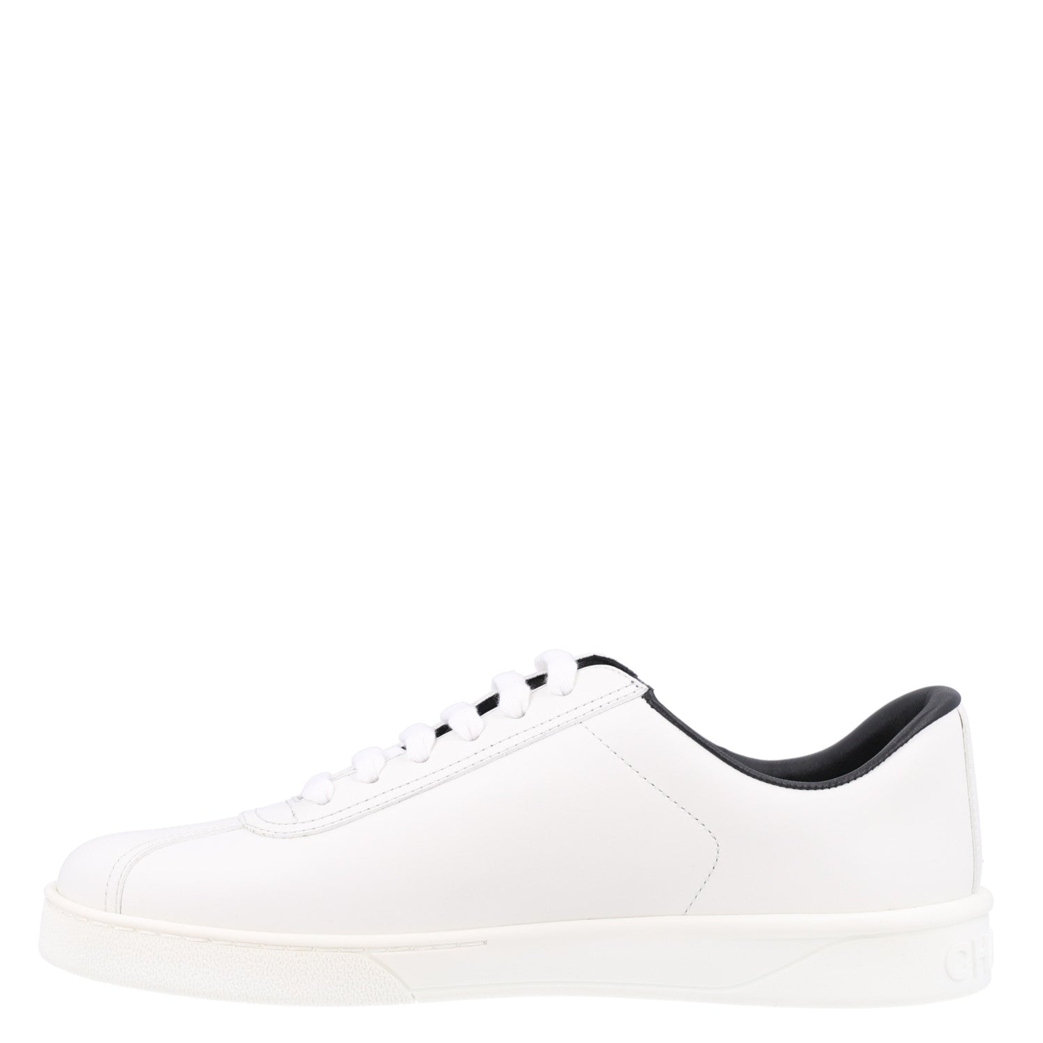 Chanel Calfskin CC Womens Sneakers 37.5 White 1 of 9