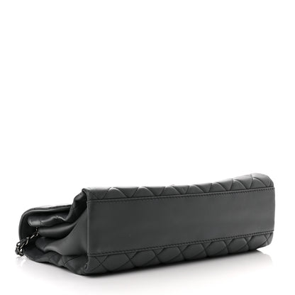 Chanel Lambskin Quilted Jumbo Coco Loop Flap Grey 4 of 11
