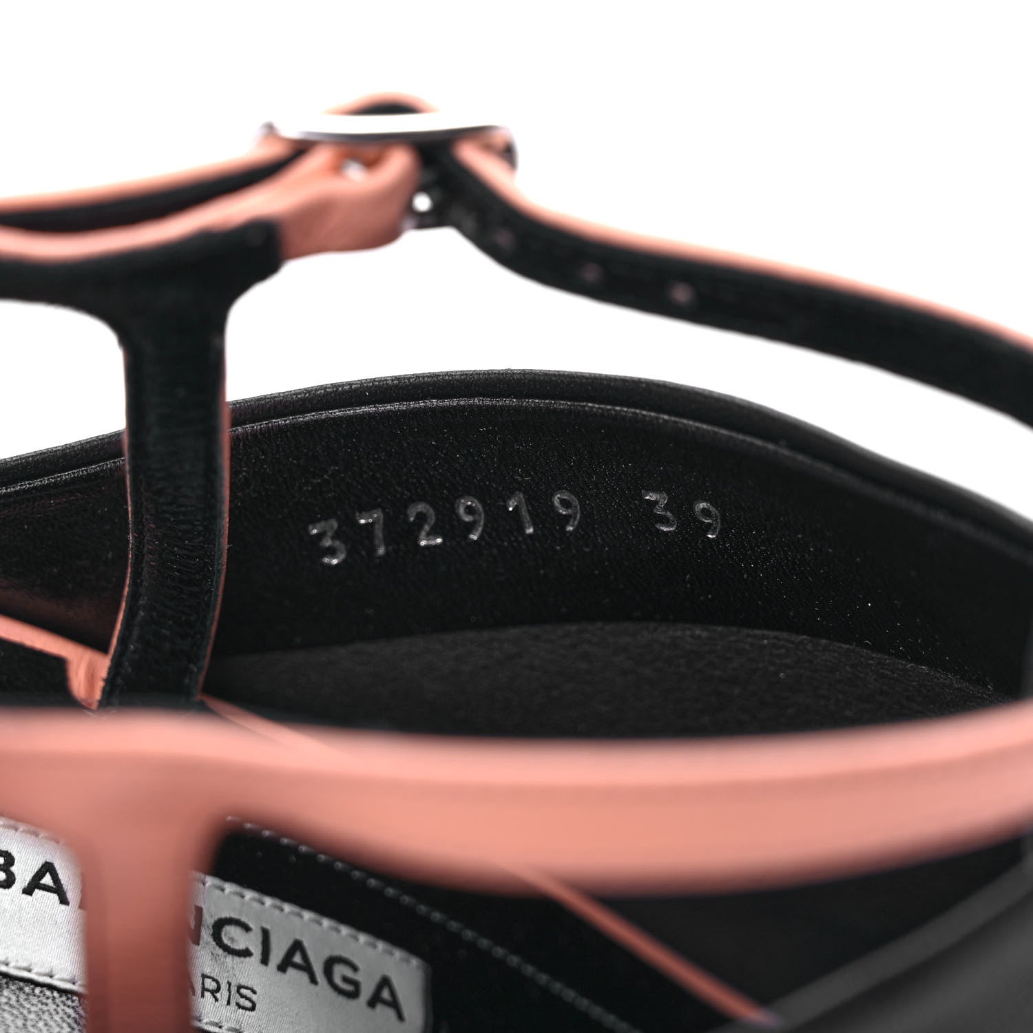 Balenciaga Lambskin Bi-Color Open Toe Glove Sandal 39 Ink Pink 8 of 8