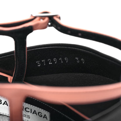 Balenciaga Lambskin Bi-Color Open Toe Glove Sandal 39 Ink Pink 8 of 8