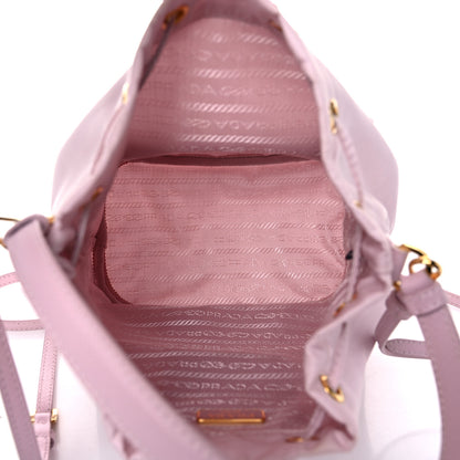 Prada Re-Nylon Saffiano Duet Bucket Crossbody Bag Alabastro 9 of 12