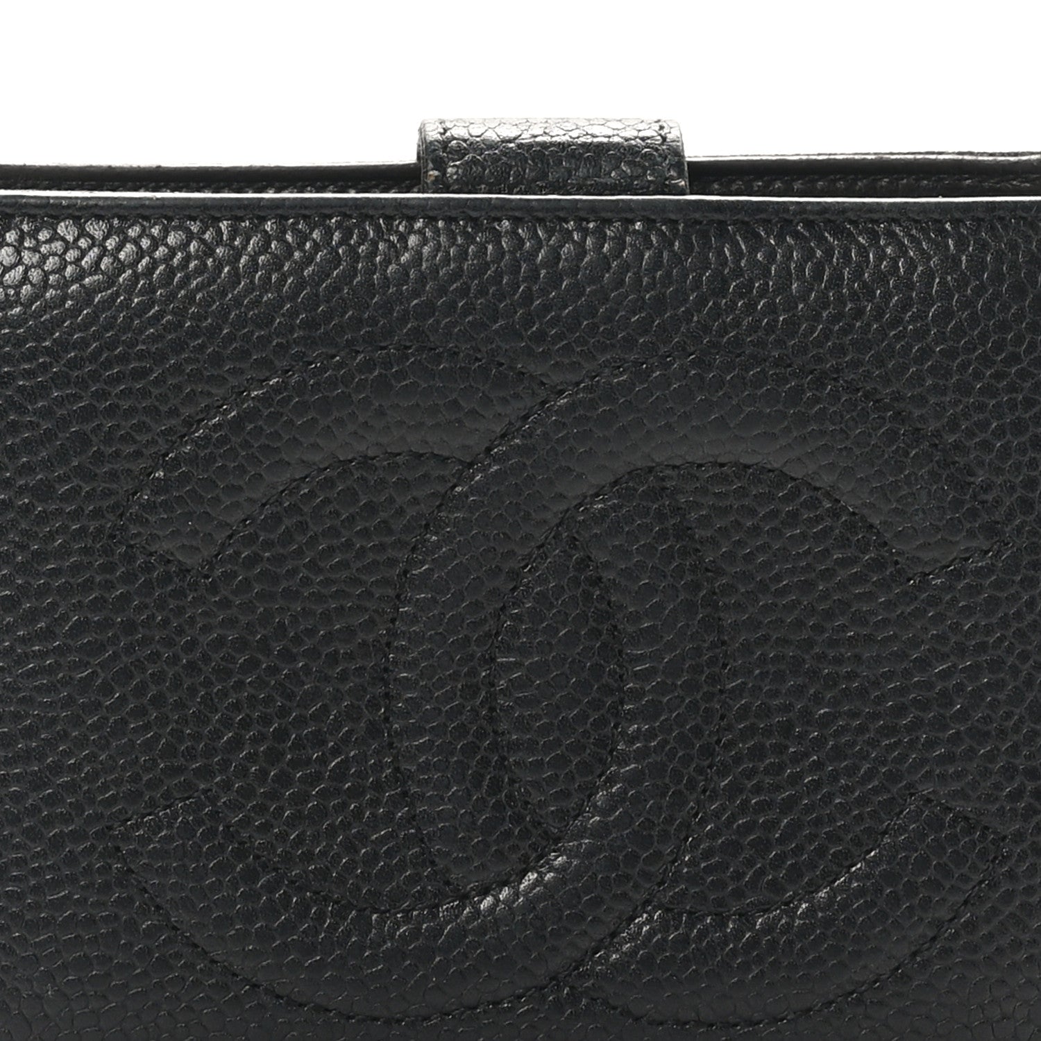 Chanel Caviar Timeless CC Compact French Wallet Black 8 of 9