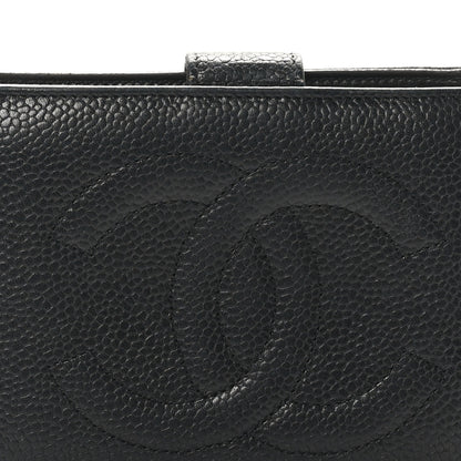 Chanel Caviar Timeless CC Compact French Wallet Black 8 of 9