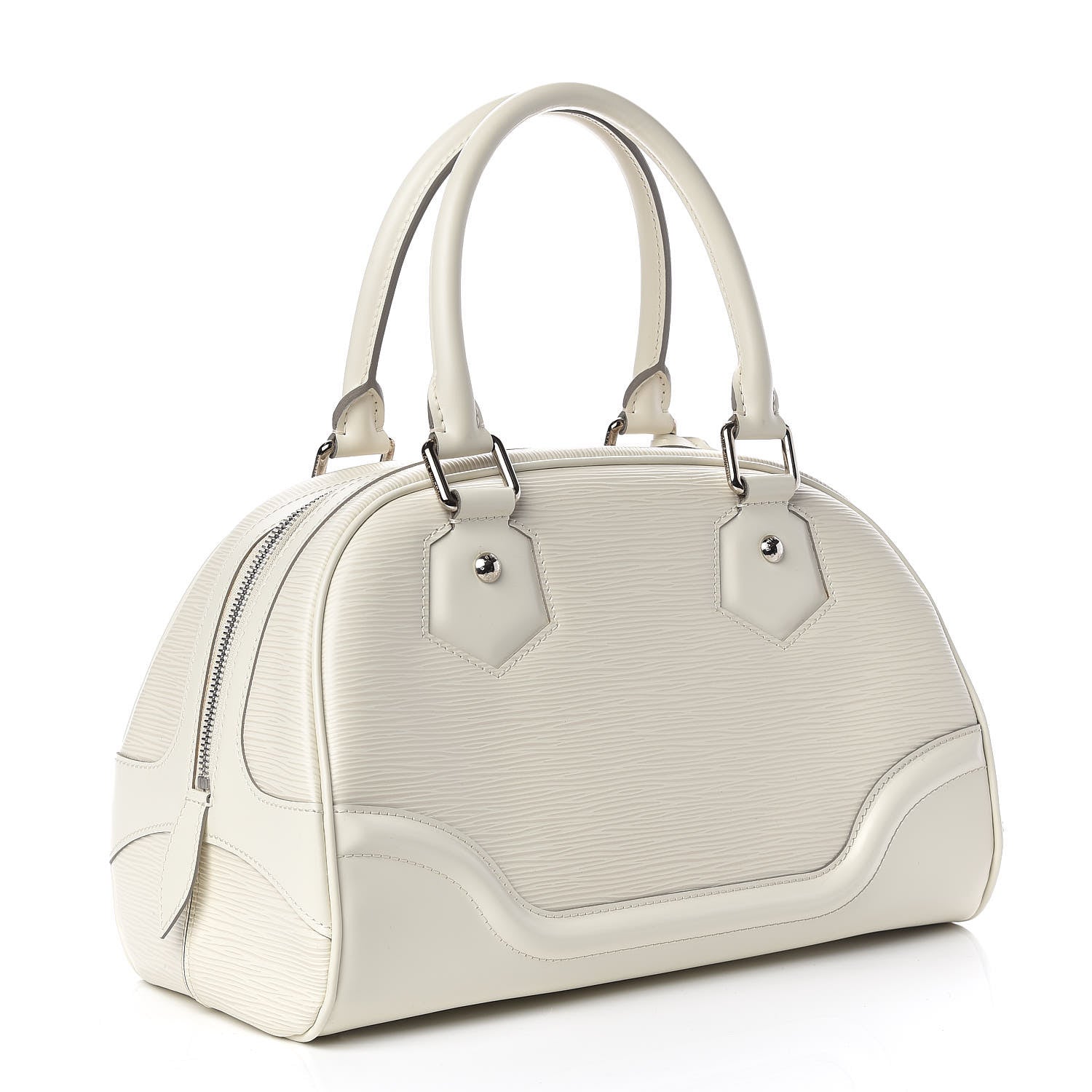 Louis Vuitton Epi Bowling Montaigne PM Ivory 3 of 17