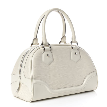 Louis Vuitton Epi Bowling Montaigne PM Ivory 3 of 17