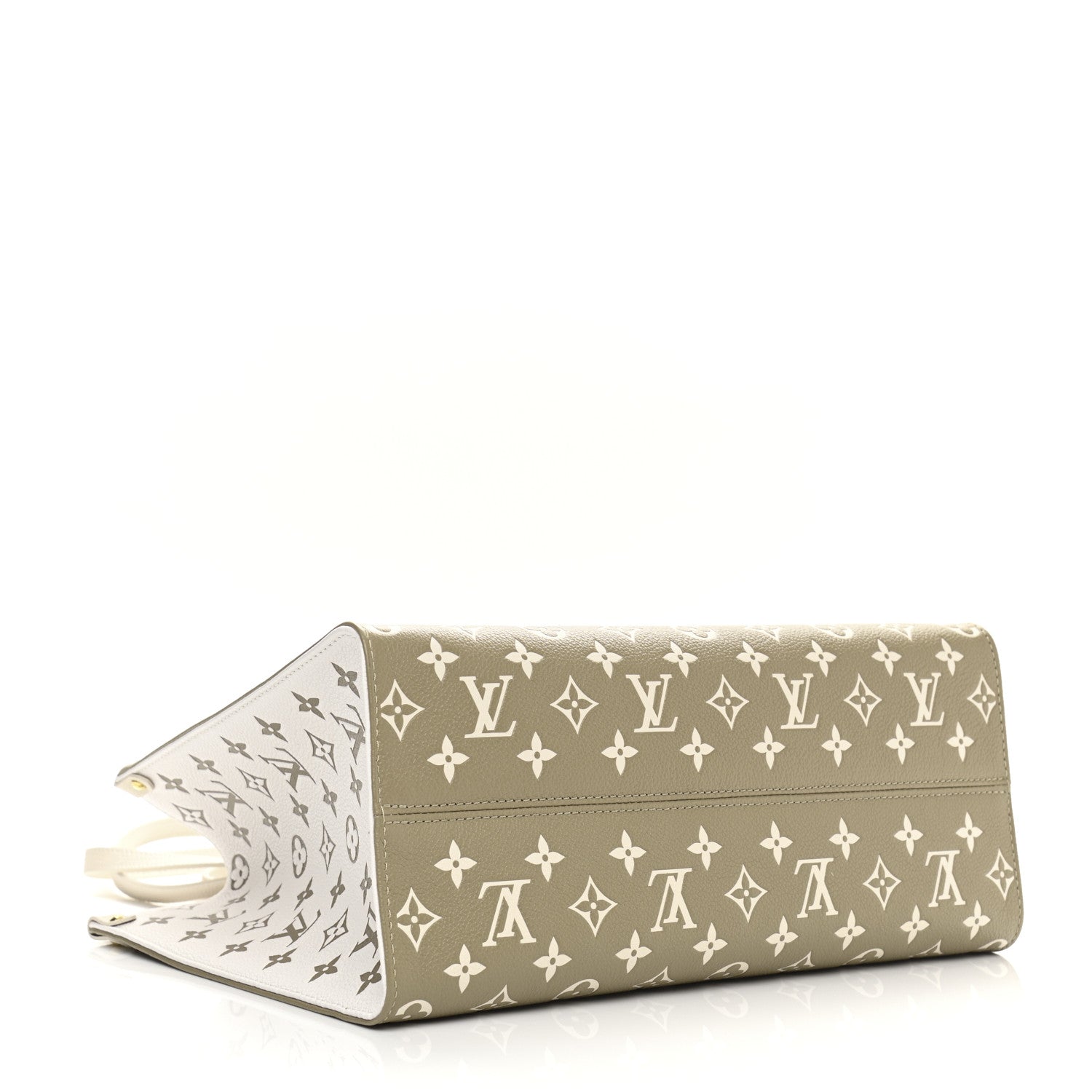 Louis Vuitton Empreinte Monogram Spring In The City Onthego MM Kaki Beige Cream 3 of 8
