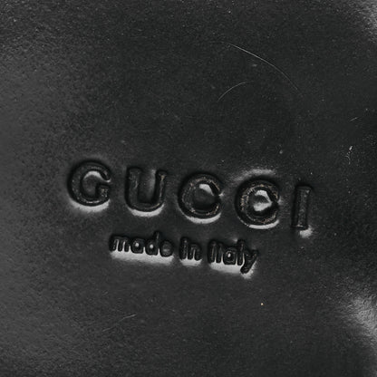 Gucci Calfskin GG Marmont Thong Sandals 36.5 Black 9 of 13