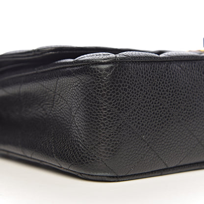 Chanel Caviar Quilted Medium Double Flap Black 15 of 17