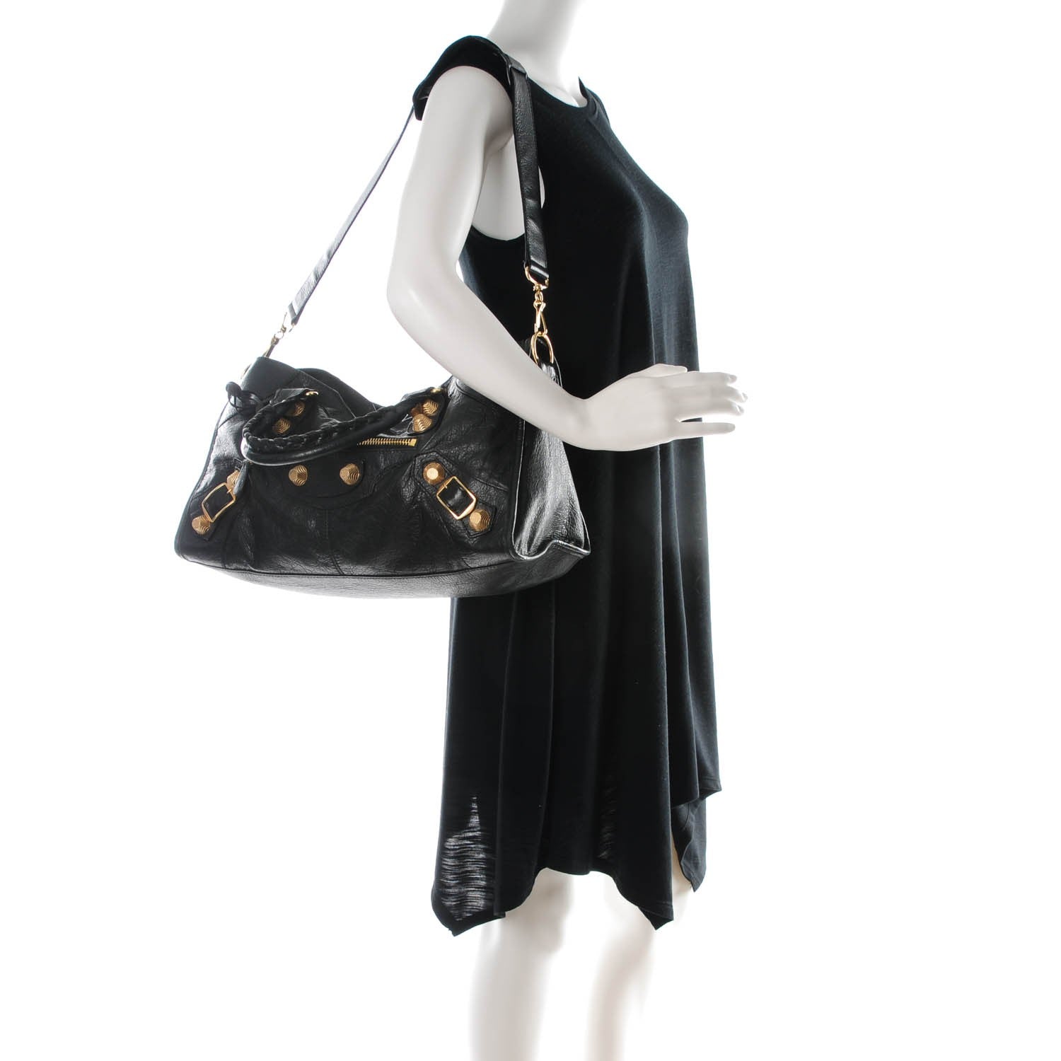 Balenciaga Agneau Giant 21 Gold Hardware Part Time Black 2 of 9