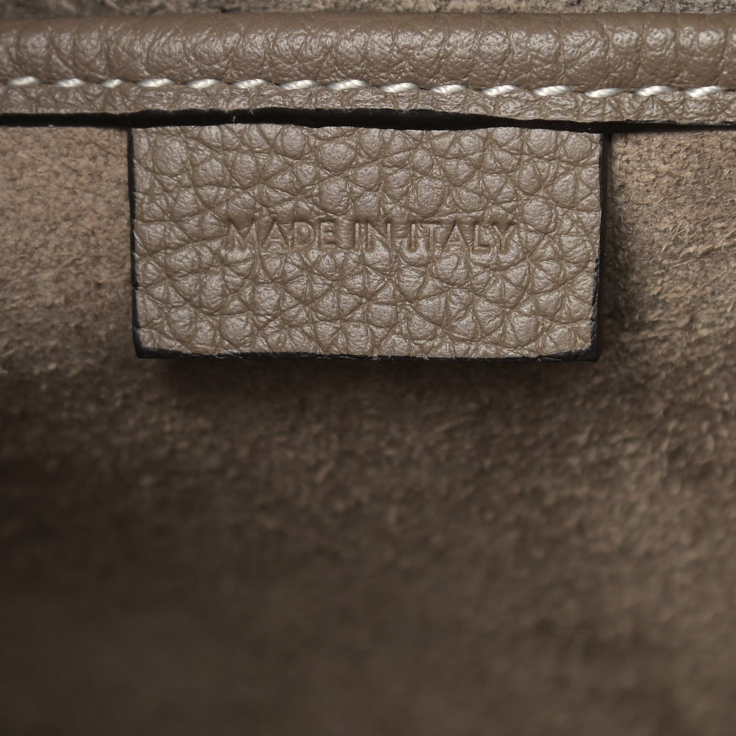 Drummed Calfskin Nano Luggage Souris