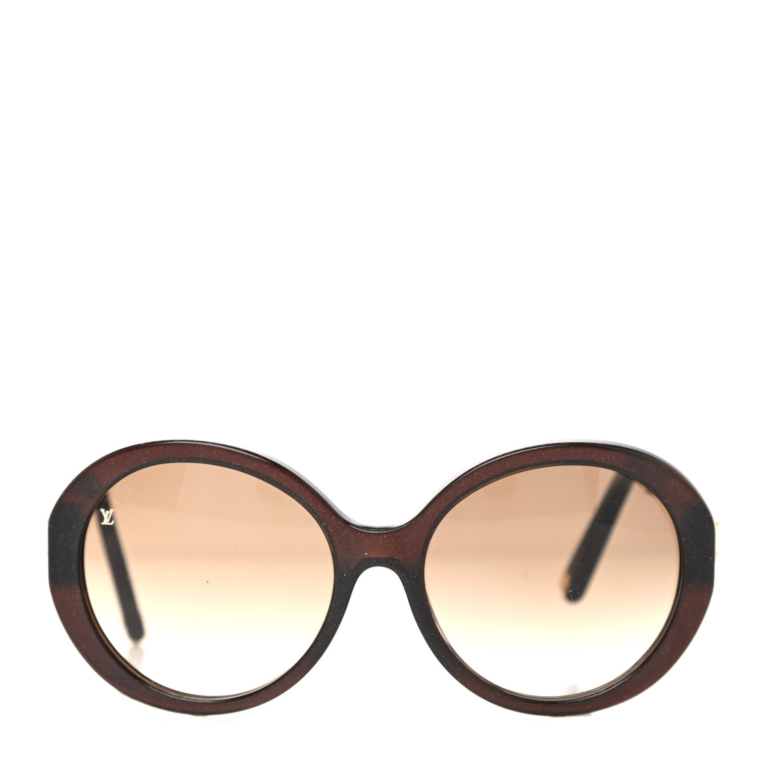 Louis Vuitton Petit Soupcon Rond Sunglasses Z0490W Brown Glitter 2 of 8