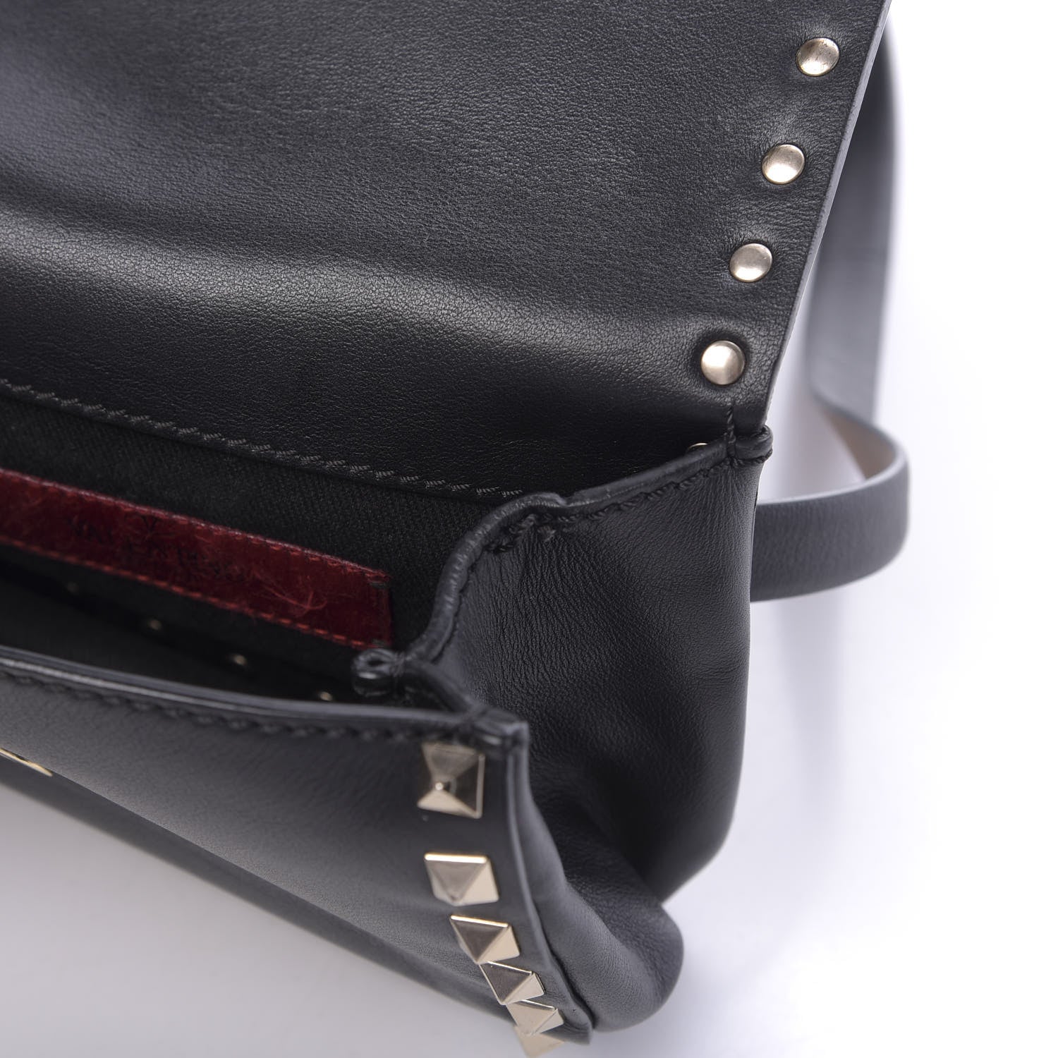Valentino Garavani Calfskin Rockstud Belt Bag Black 10 of 18