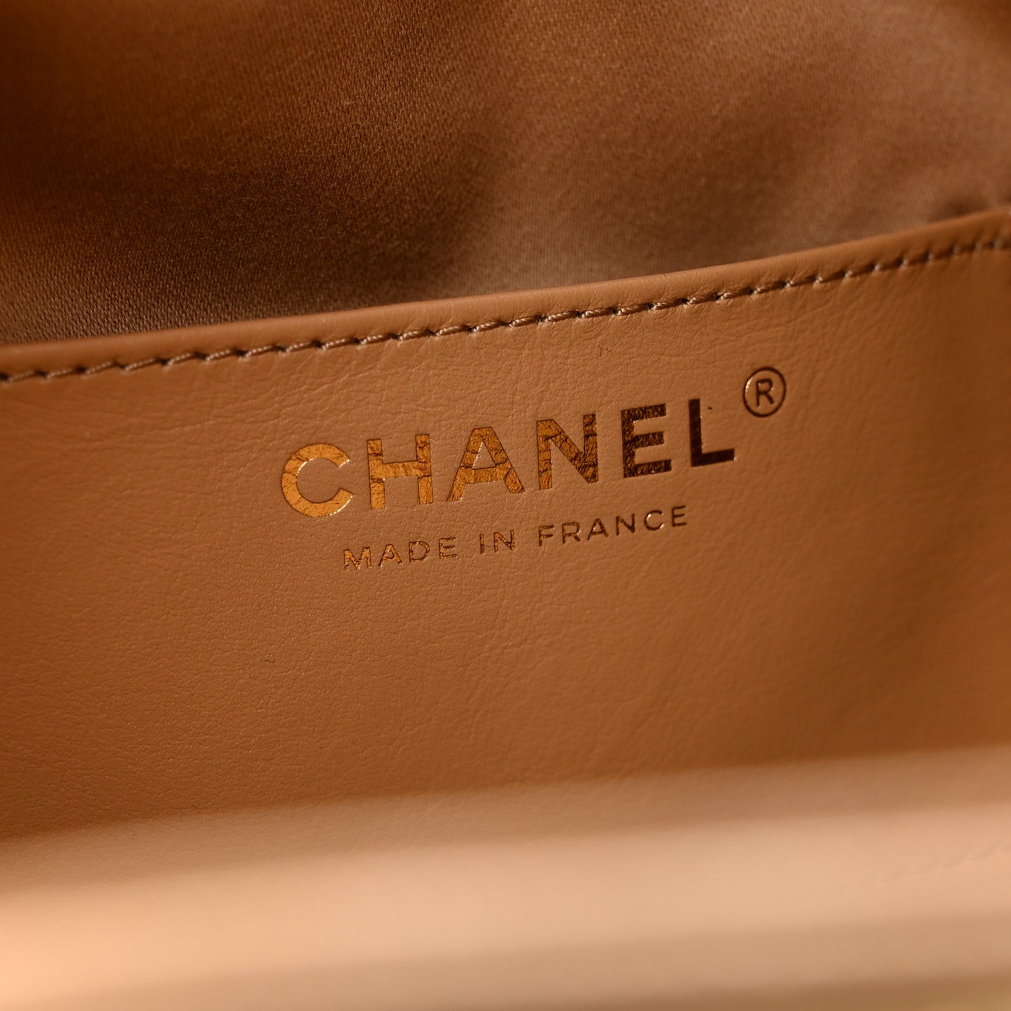 Caviar Quilted Small Chanel 25 Handbag Beige
