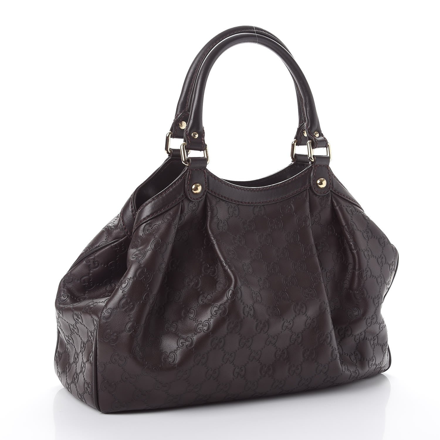 Gucci Guccissima Medium Sukey Tote Chocolate 3 of 9