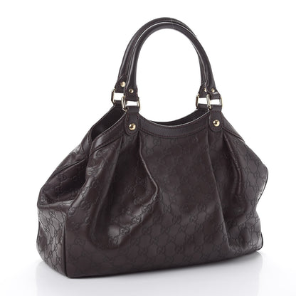 Gucci Guccissima Medium Sukey Tote Chocolate 3 of 9