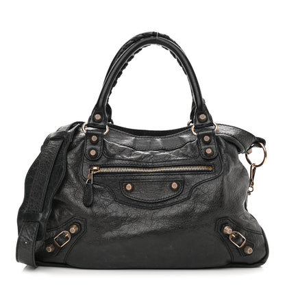 Balenciaga Agneau Giant 12 Rose Gold Hardware Town Black 1 of 14