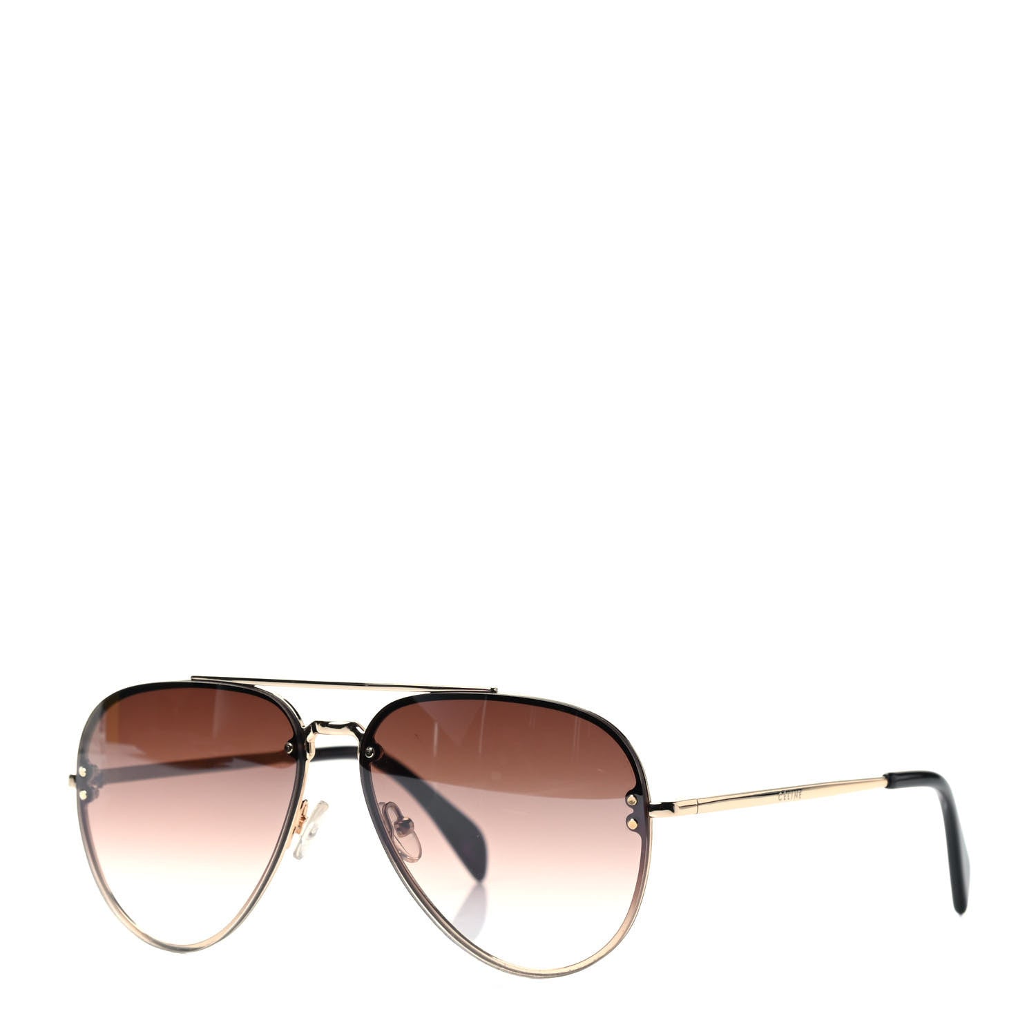 Celine Mirror Aviator Sunglasses CL 41392/S Gold Pink 1 of 6
